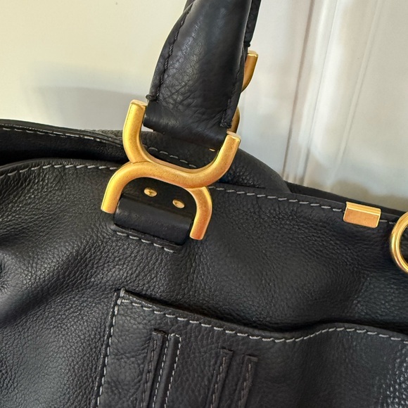 Authentic Chloe Marcie Pebbled Leather Tote - Picture 9 of 13